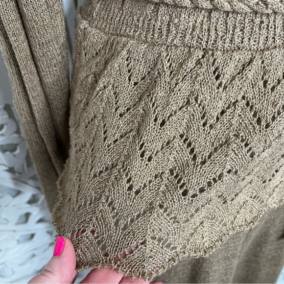 Vintage Tan Crochet Dress - Picture 7 of 9